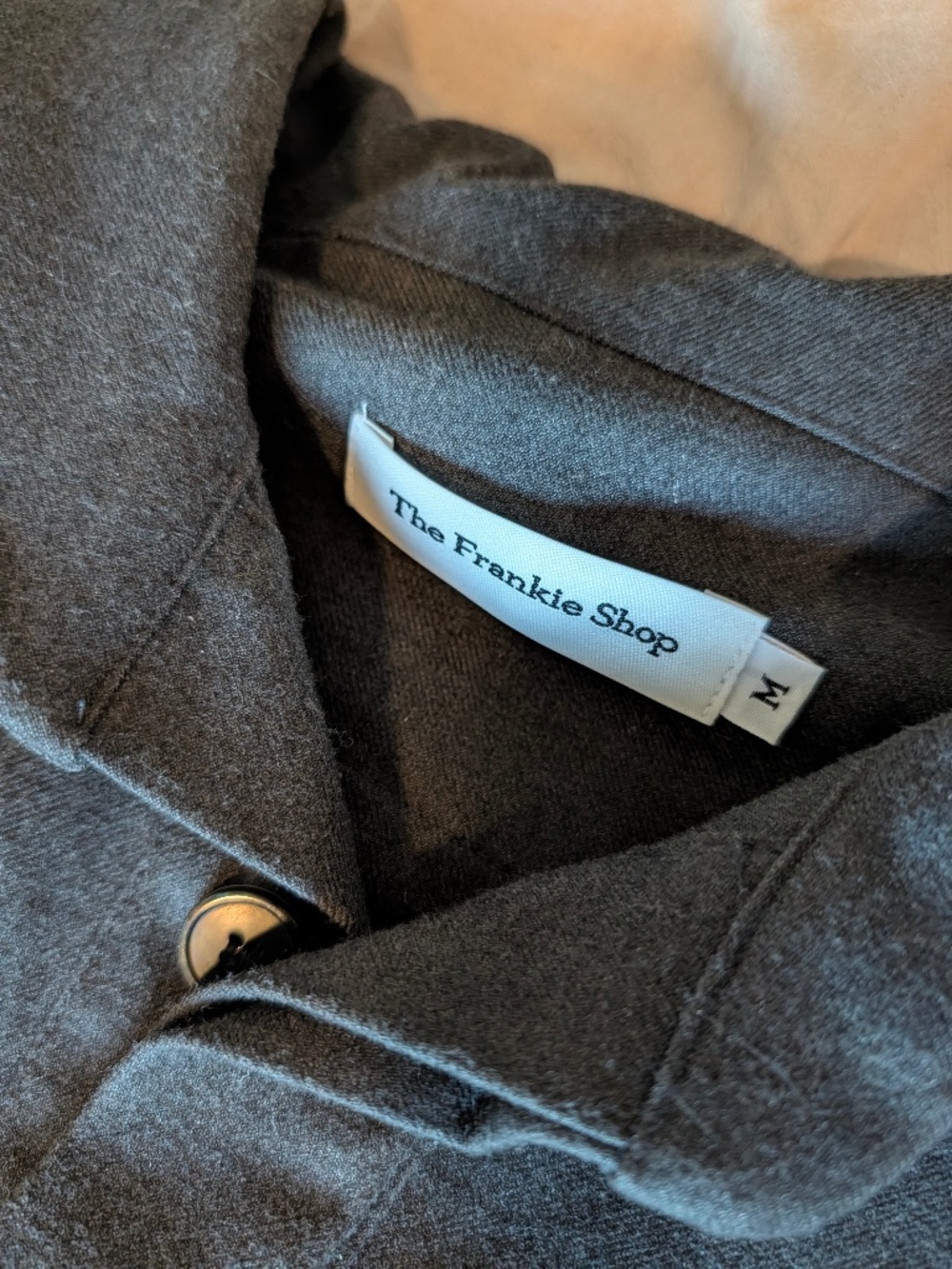 Dennis Drawstring-Hem Twill Polo Shirt - The Frankie Shop - Picture 3 of 4